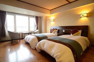 Japan Hokkaido Toyako Manseikaku Hotel Meerblick